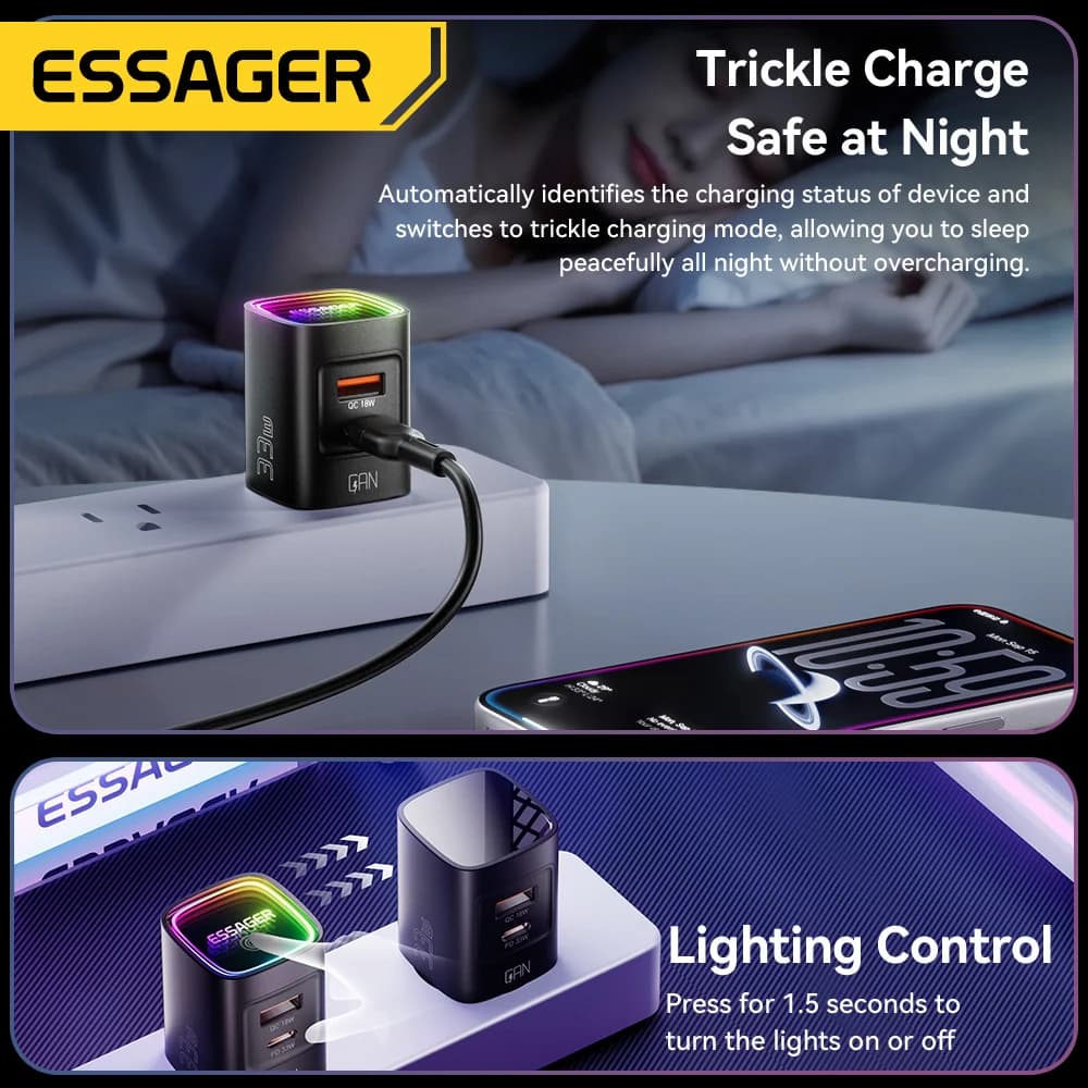 Портативний зарядний пристрій GaN USB-C PD 33W