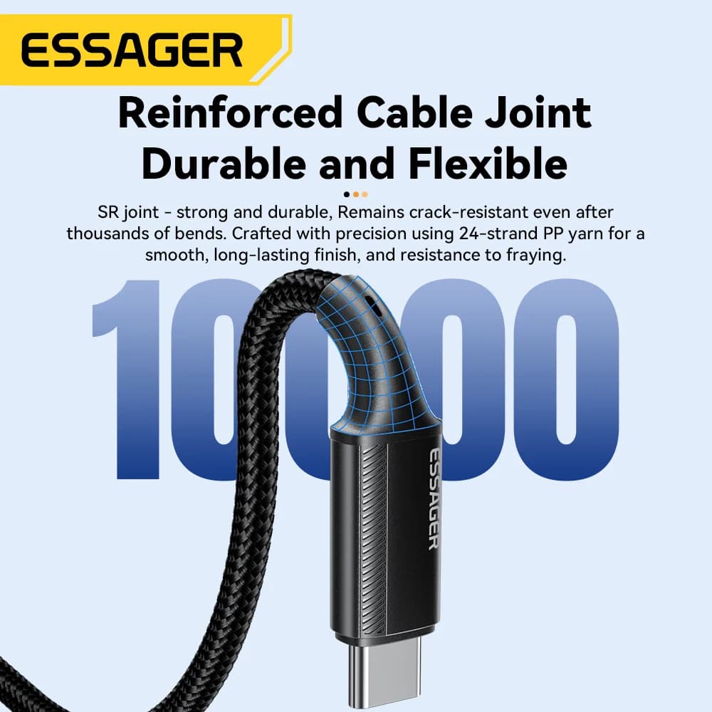 Кабель USB-C на USB-C 240W PD 3.1 для надшвидкої зарядки
