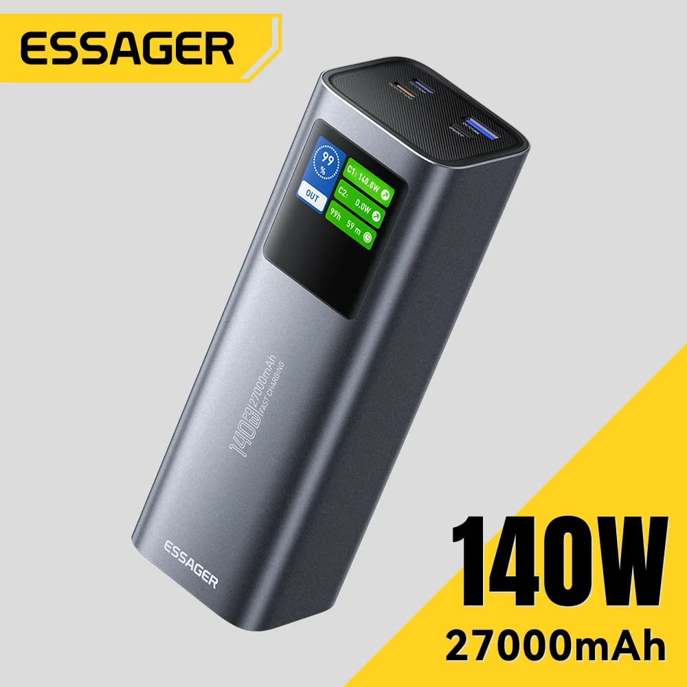 Повербанк 27000mAh, швидка зарядка 140W PD 3.1
