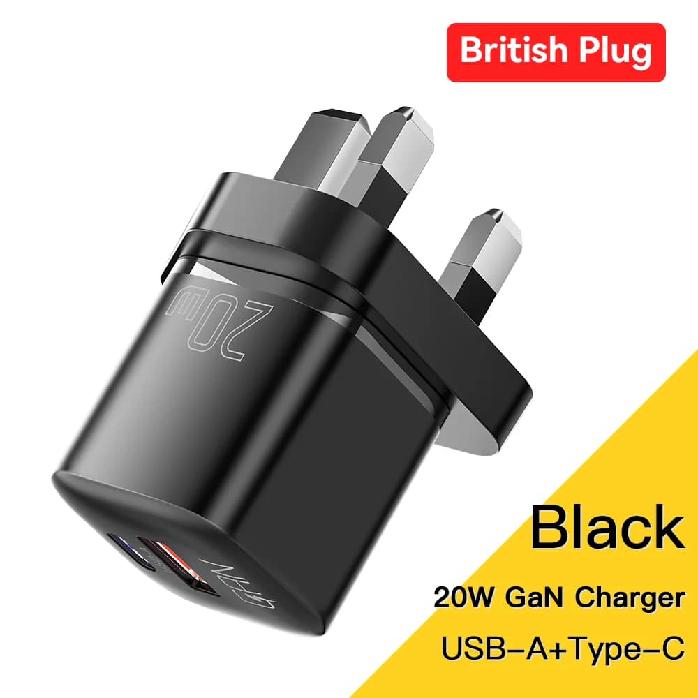 Швидкий зарядний пристрій GaN USB-C PD 20 Вт