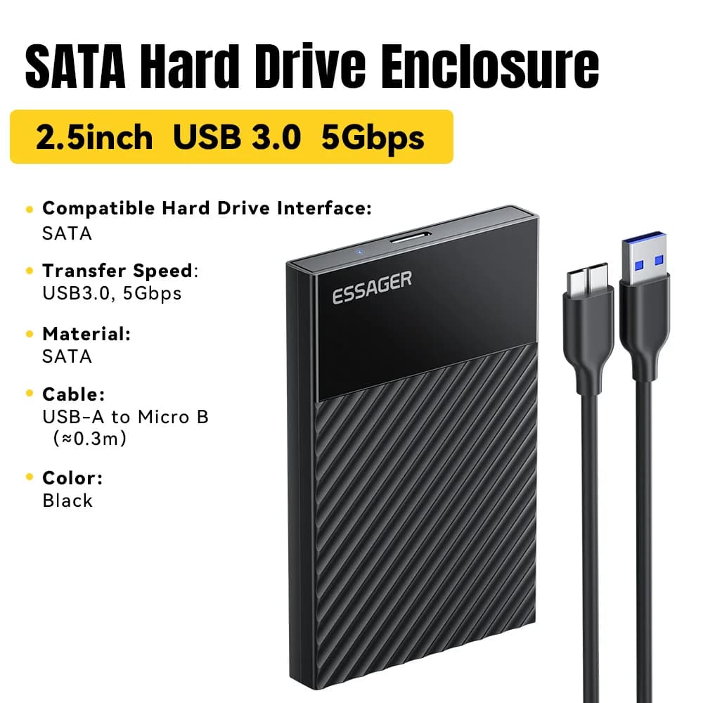 Корпус для SSD/HDD 2.5" USB 3.0 SATA