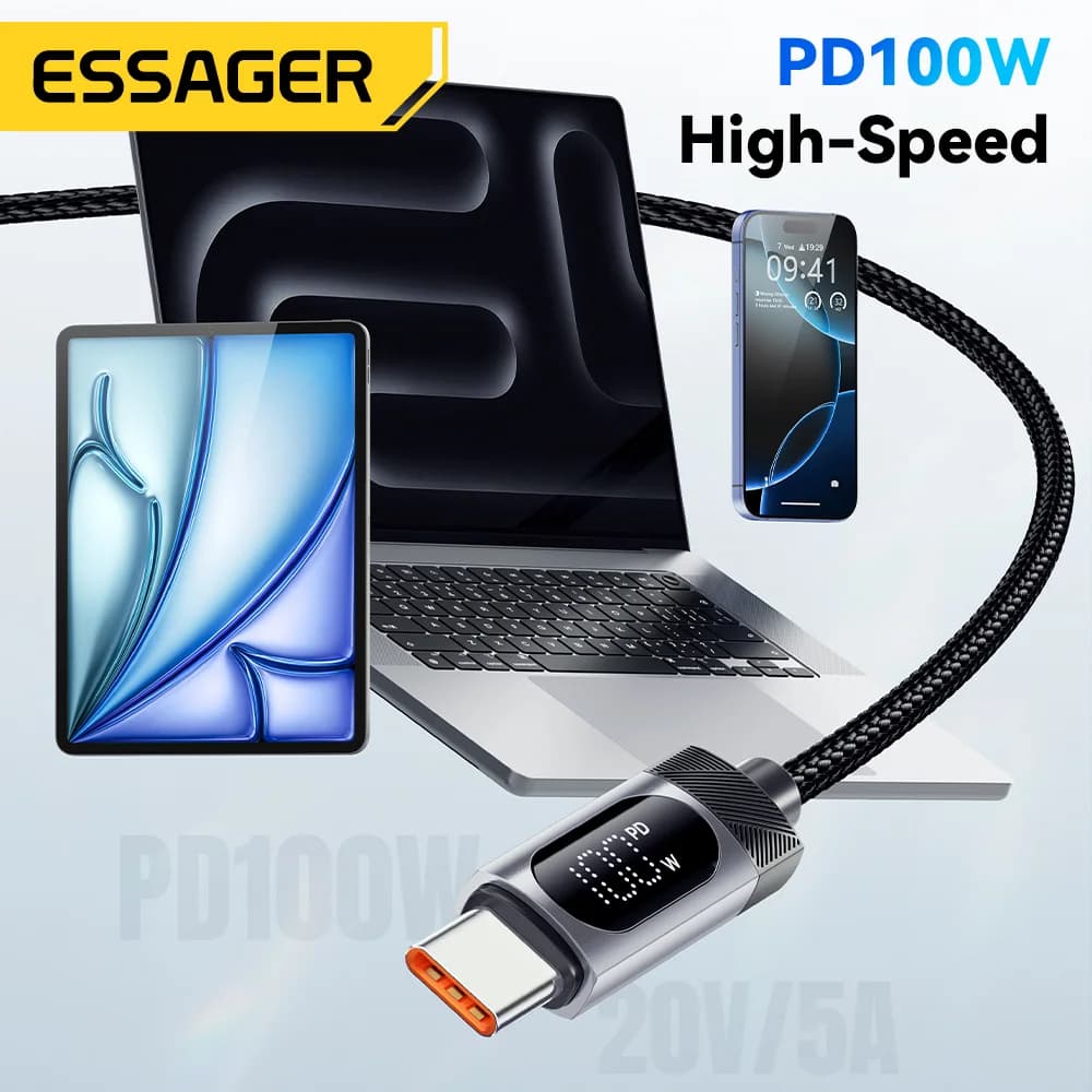 Кабель швидкої зарядки USB-C to USB-C 100W