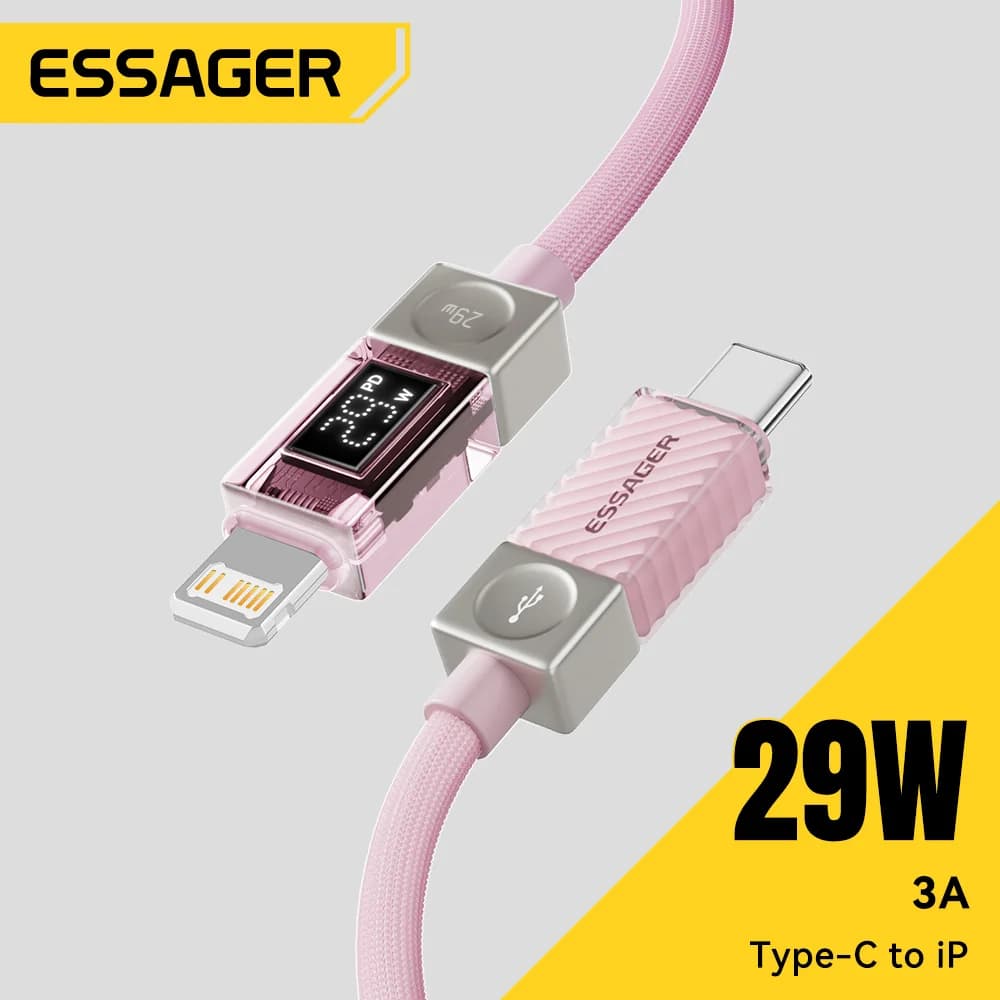 Кабель USB-C на Lightning з цифровим дисплеєм