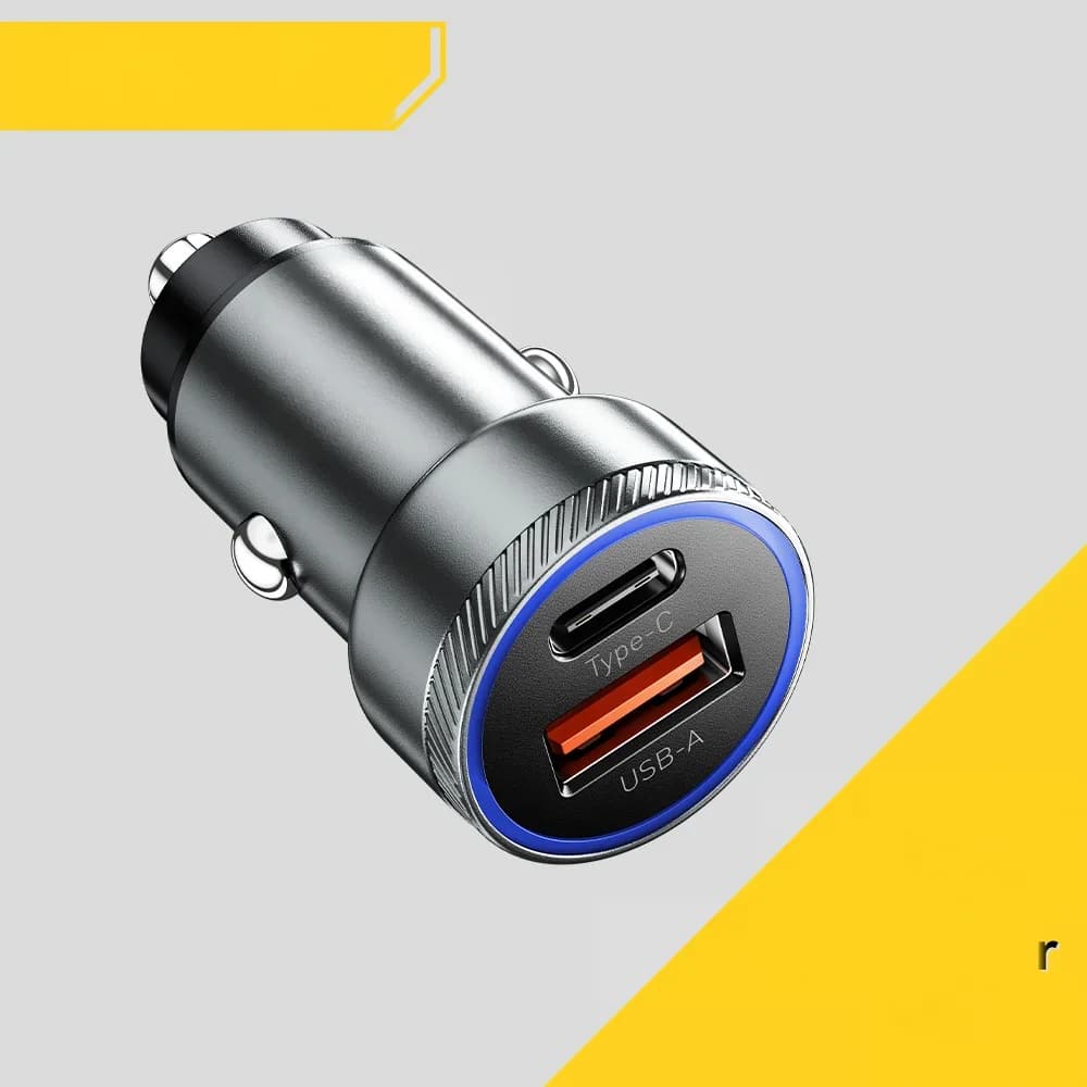 Автомобільна зарядка USB-C 54W, швидка зарядка 5A