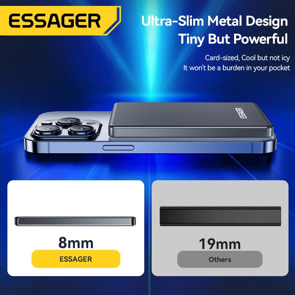 Магнітний бездротовий павербанк 5000mAh, 20W