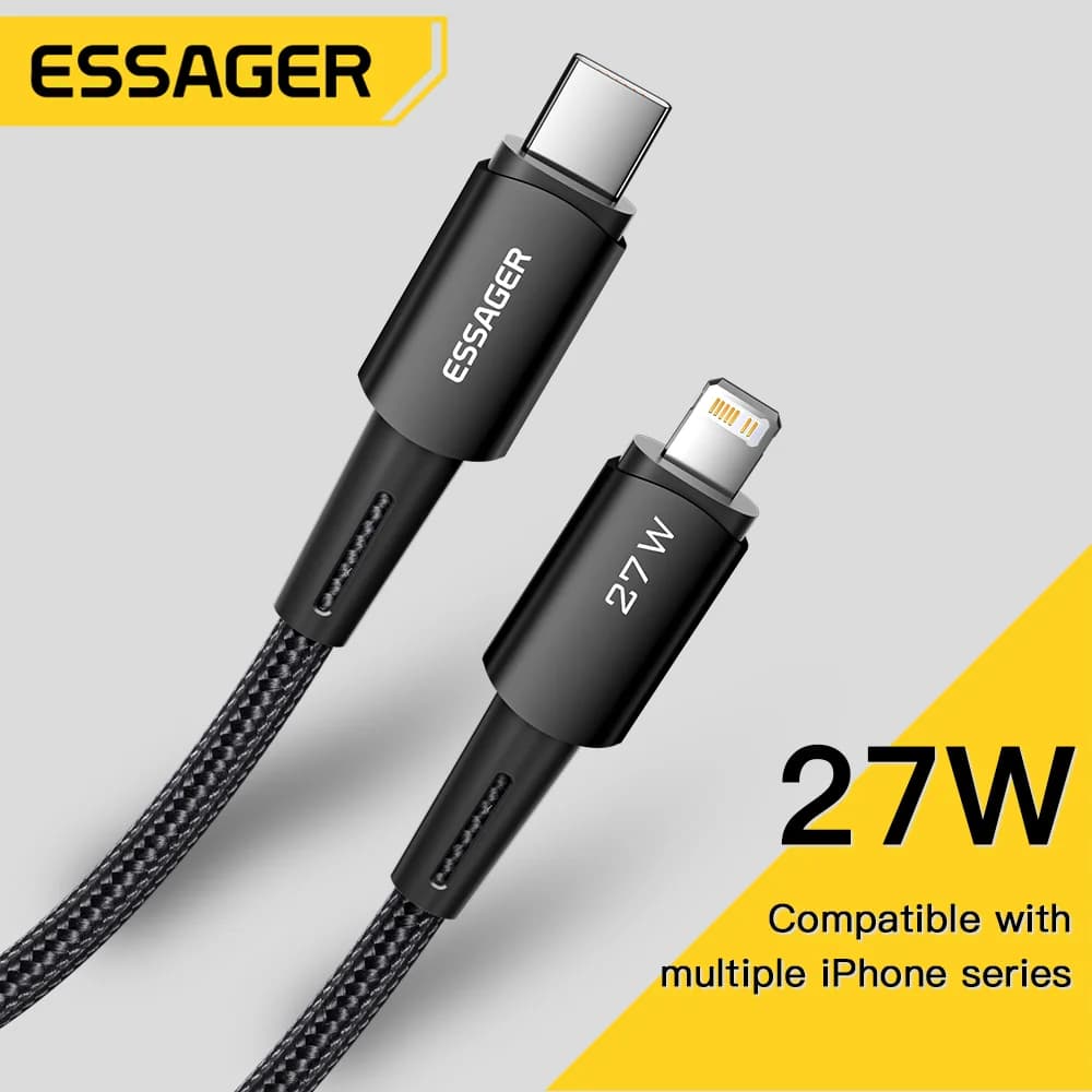 Кабель для швидкої зарядки 27W USB-C на Lightning
