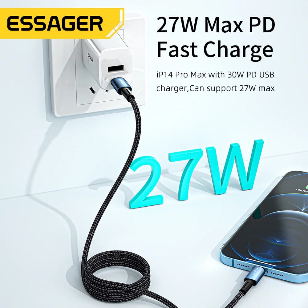 Кабель швидкої зарядки 20W USB-C на Lightning