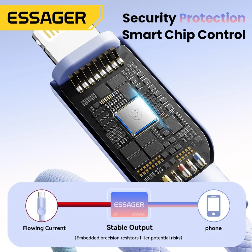 Кабель USB-C на Lightning, кольоровий, 29W PD