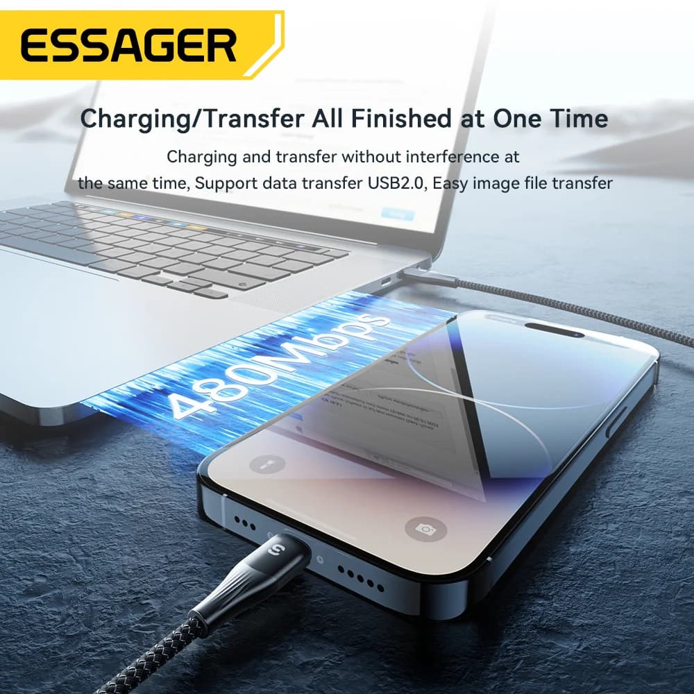 Кабель швидкої зарядки USB-C на Lightning PD