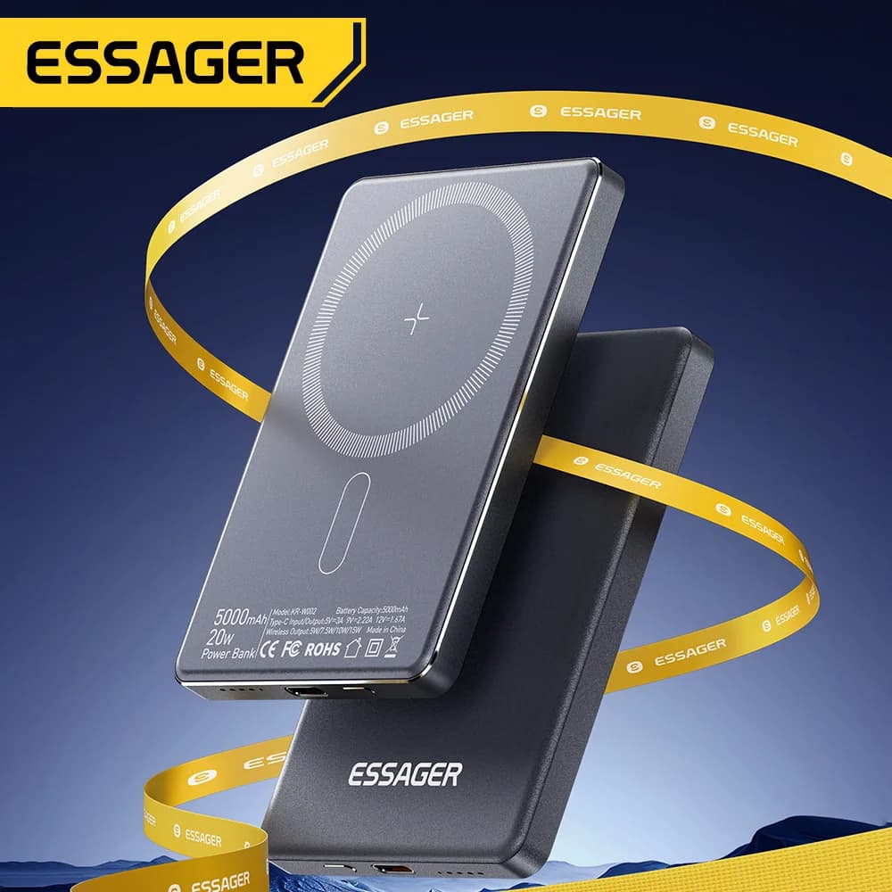 Магнітний бездротовий павербанк 5000mAh, 20W