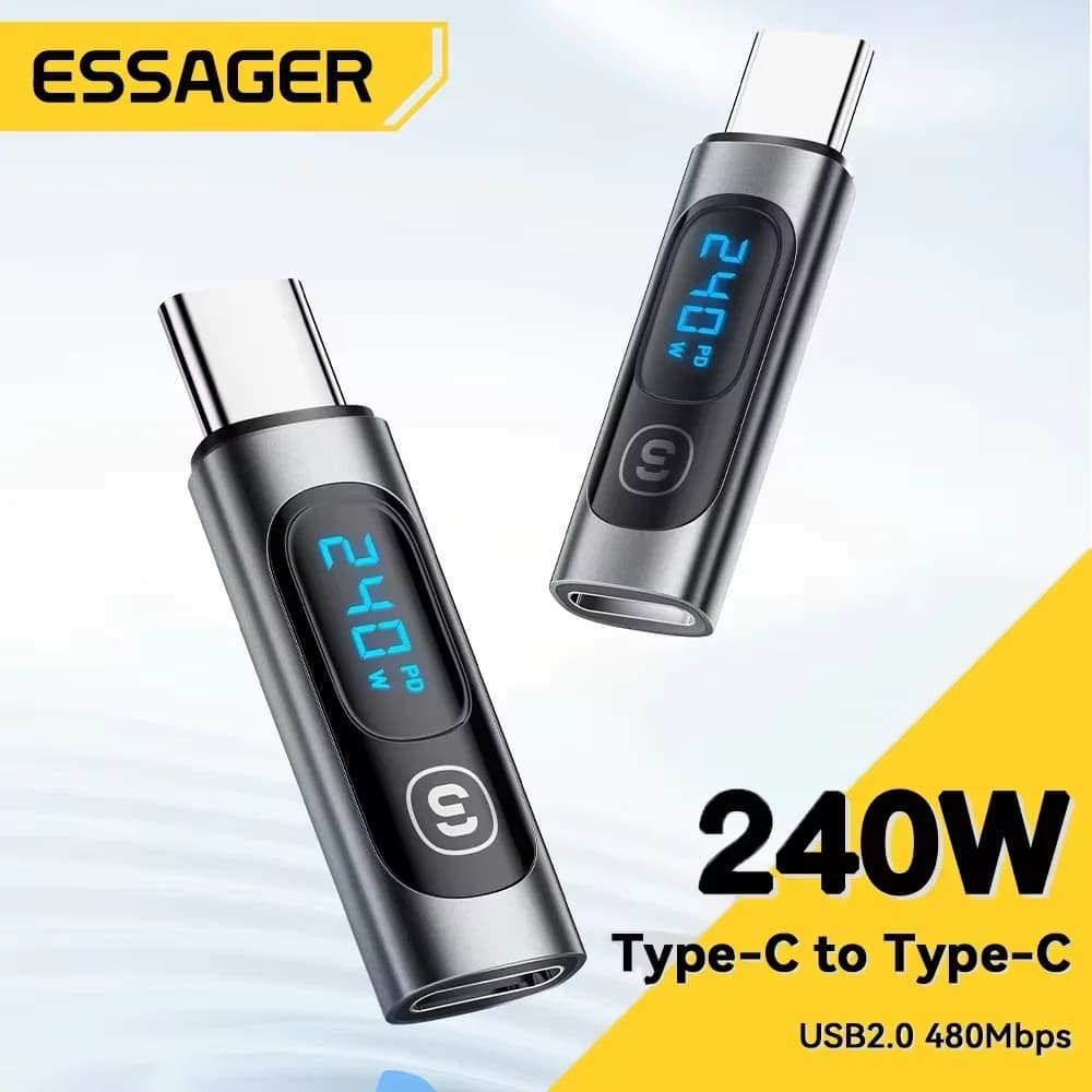 USB-C на USB-C OTG адаптер з цифровим дисплеєм