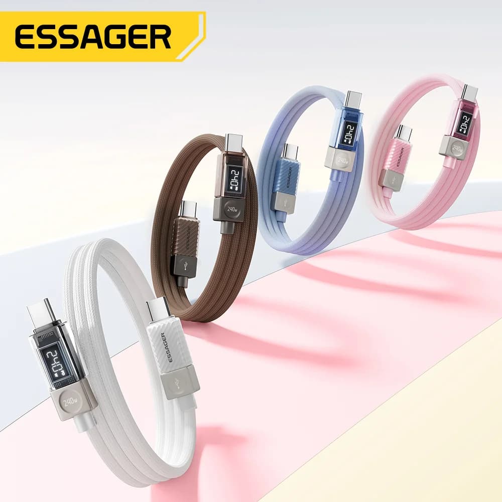 Кабель USB-C 240W з LED дисплеєм та PD 3.1 (100W)