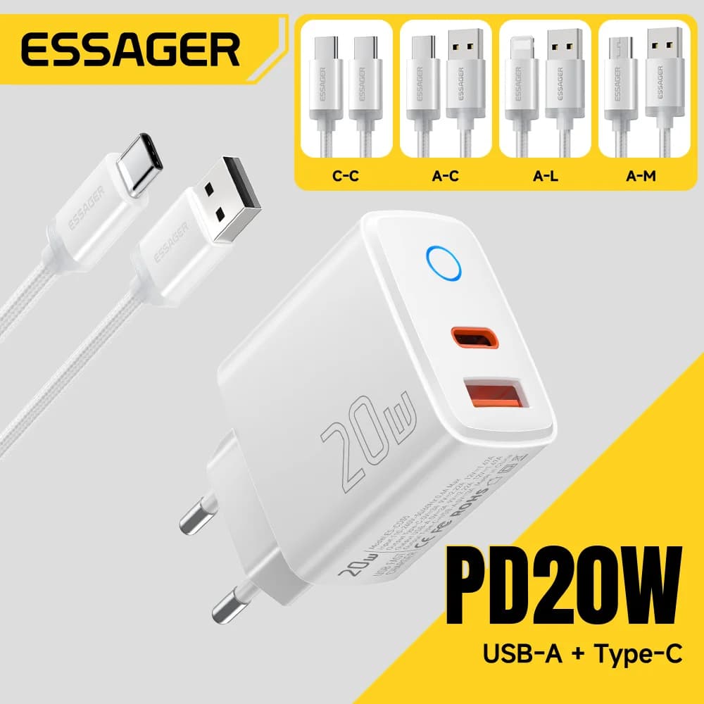Комплект швидкої зарядки USB-C PD 20W