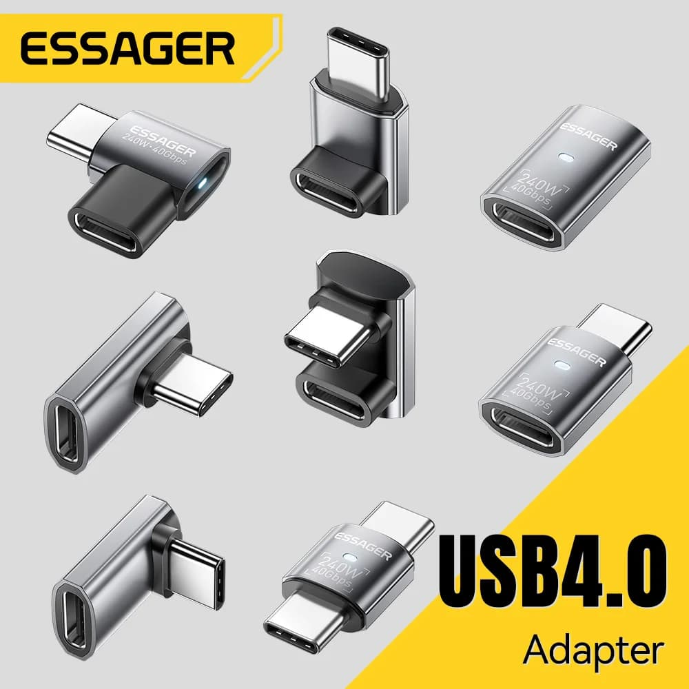 Адаптер OTG для передачі даних USB4.0 240W 90° 8K