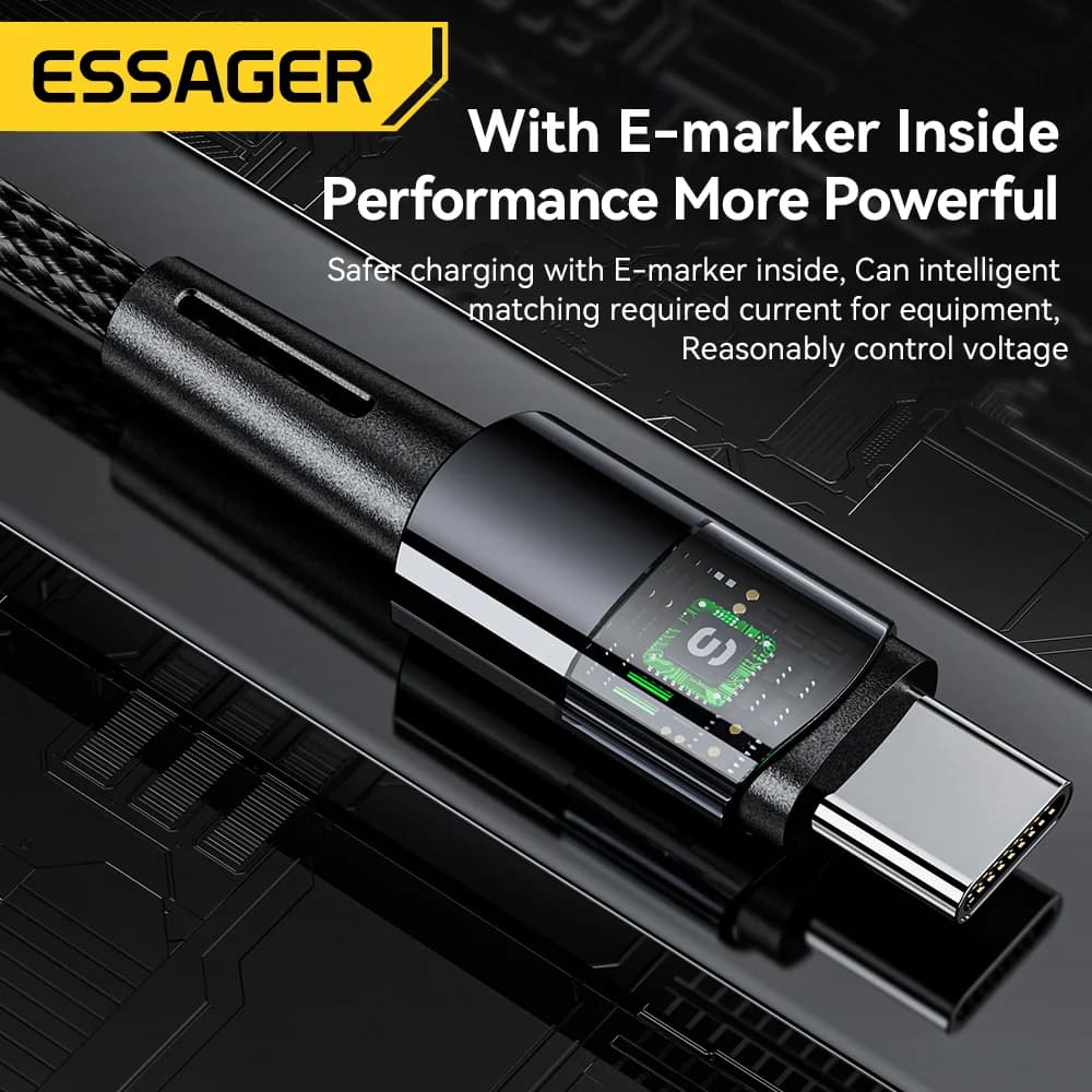 Кабель USB-C для швидкої зарядки 240W, 6A