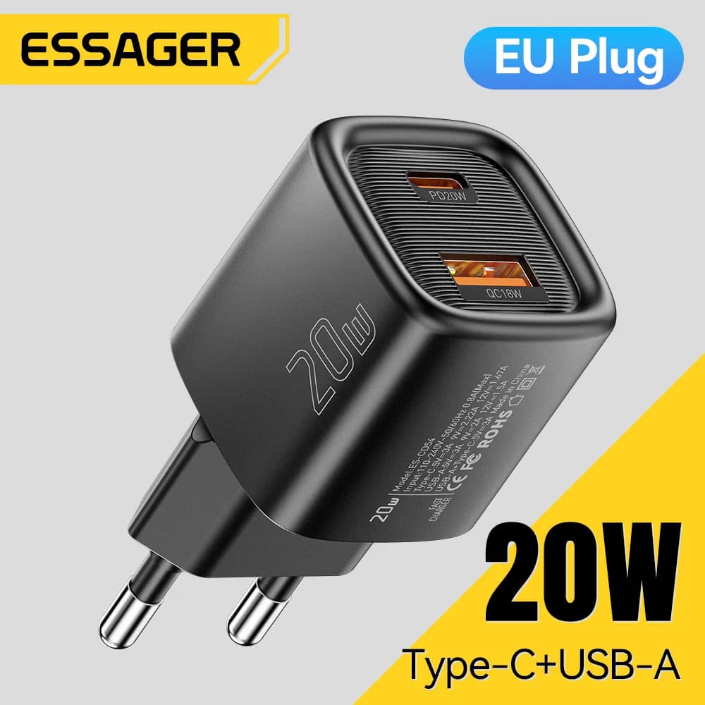 Швидка зарядка USB-C PD 20 Вт