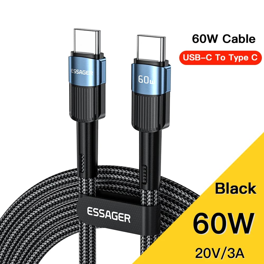 Кабель для швидкої зарядки USB-C на USB-C 100W, 3 м