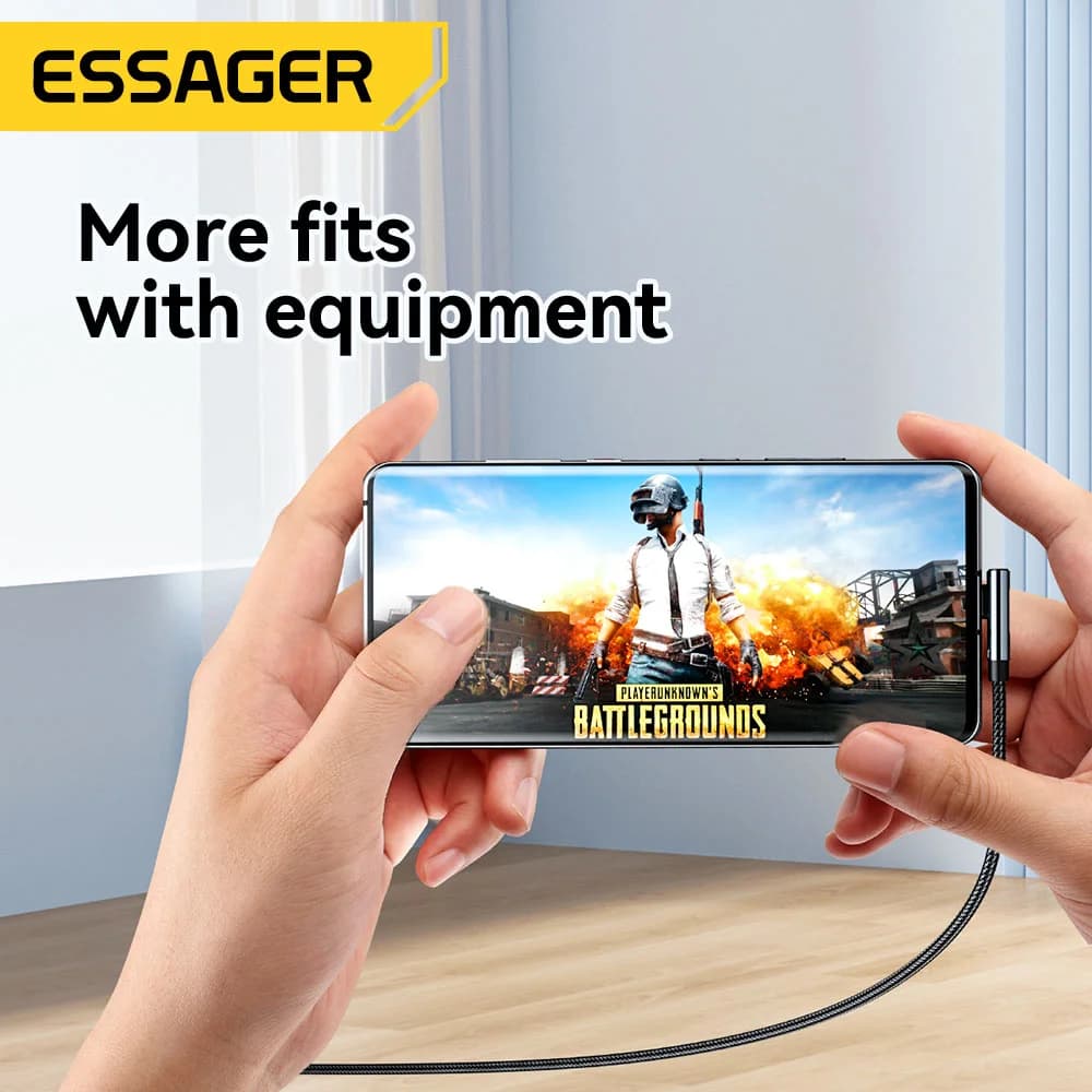 Кабель USB-C 100W 5A з кутовим роз'ємом 90° та LED-дисплеєм