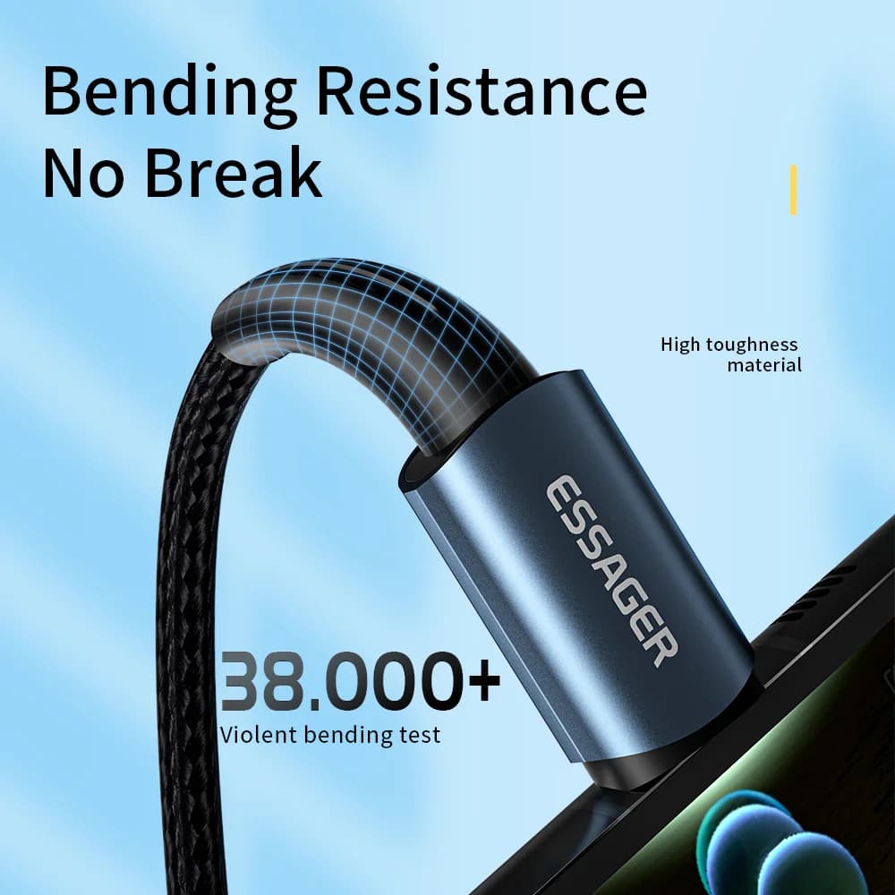 Кабель швидкої зарядки USB-C PD 100W