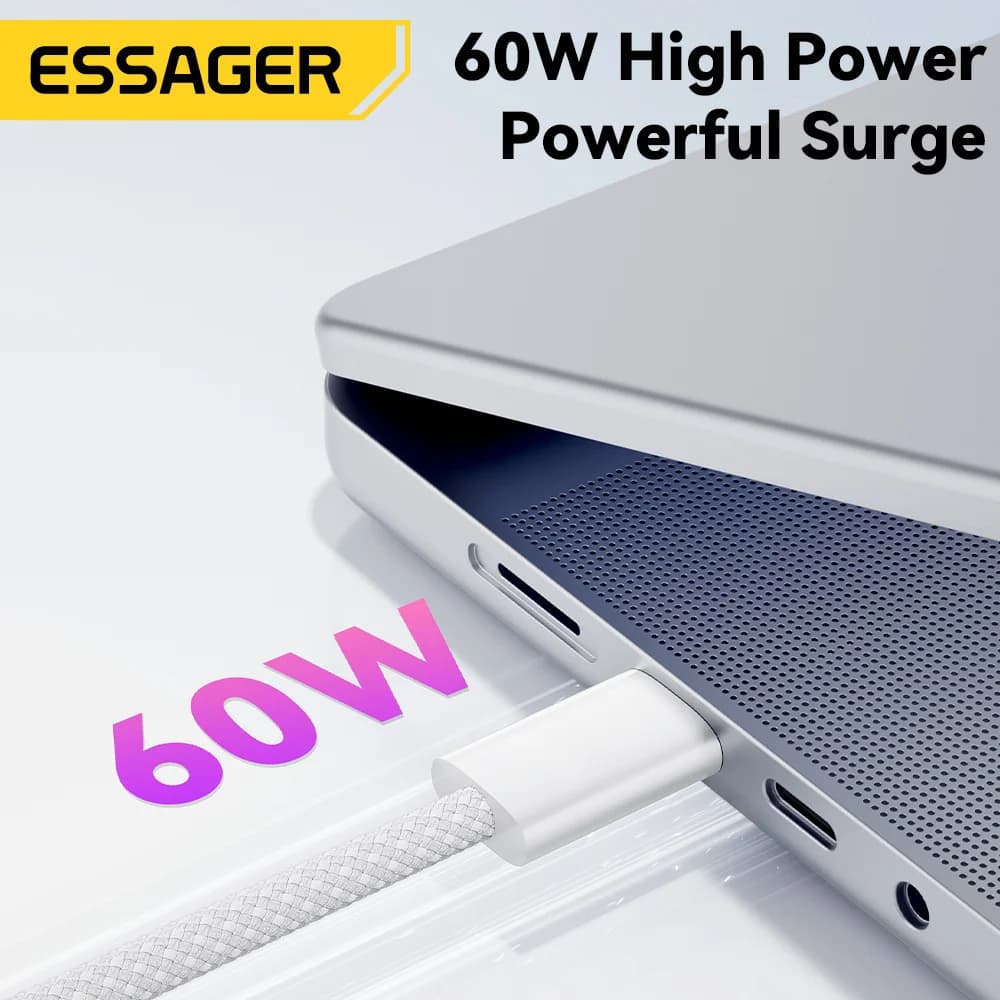 Кабель для швидкої зарядки та передачі даних USB-C to USB-C 60W
