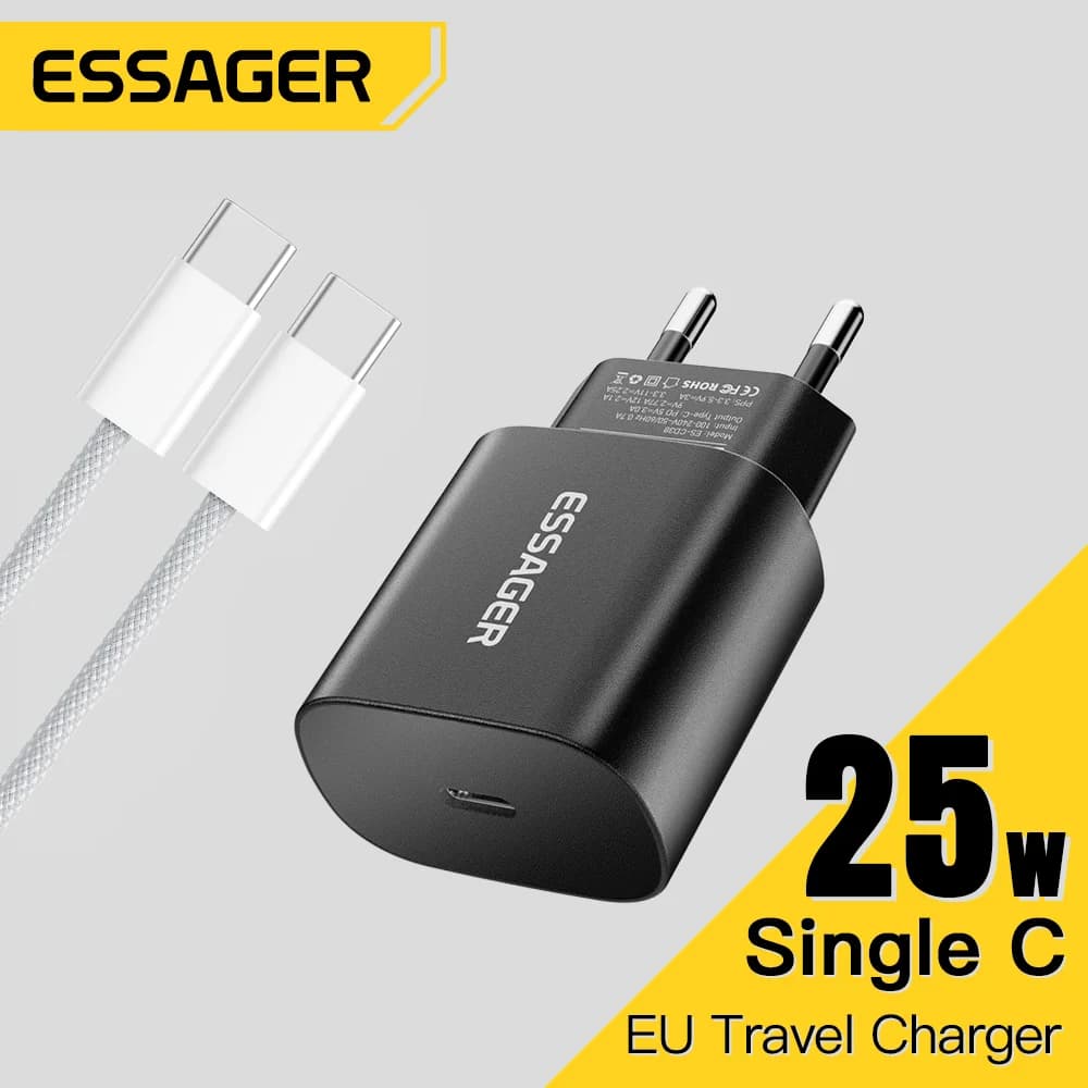 Швидка зарядна станція USB-C PD 25W