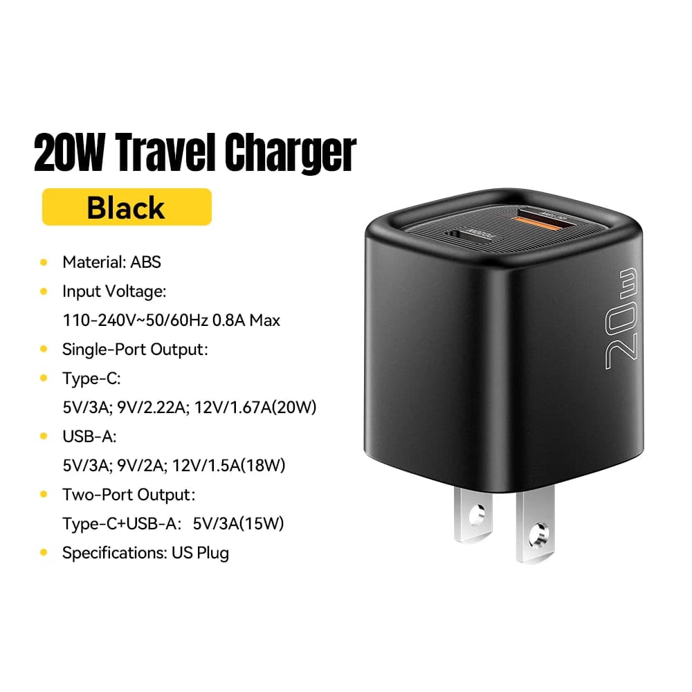 Швидка зарядка USB-C PD 20 Вт