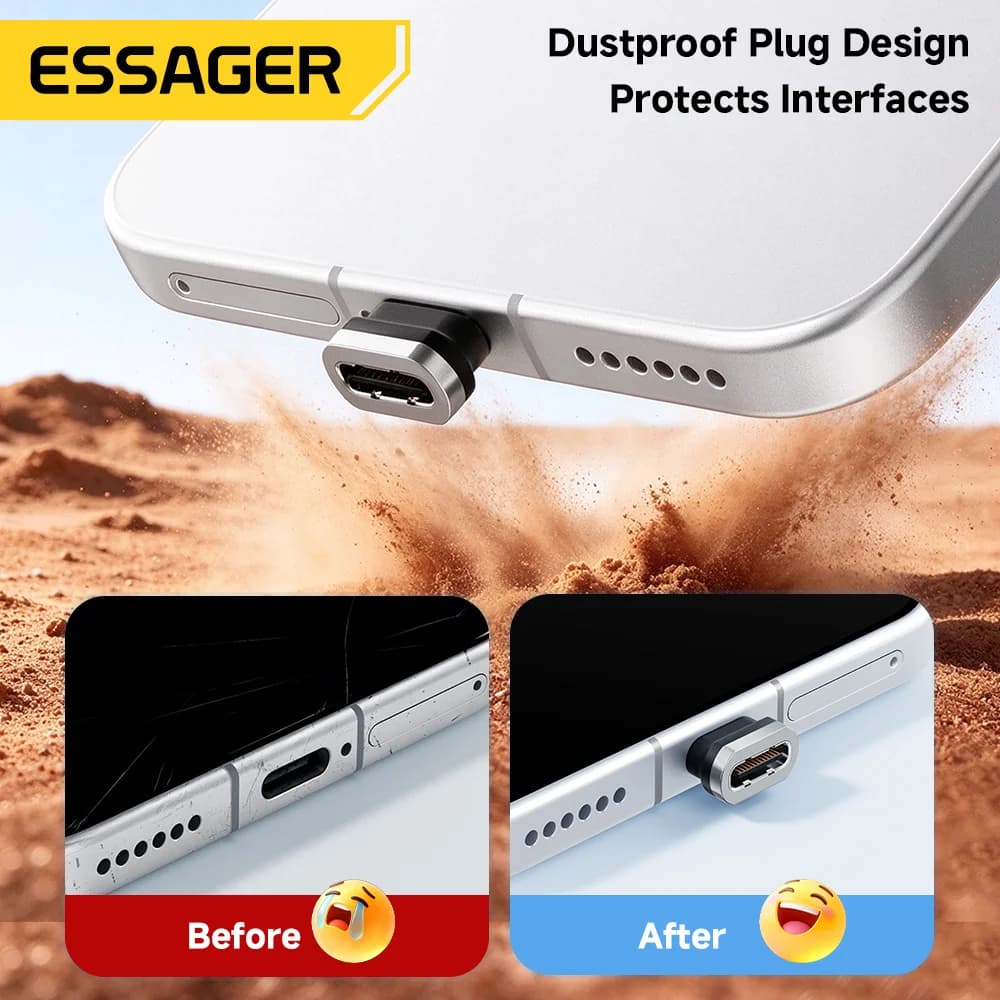 Магнітний кабель USB-C 100W 7A швидка зарядка