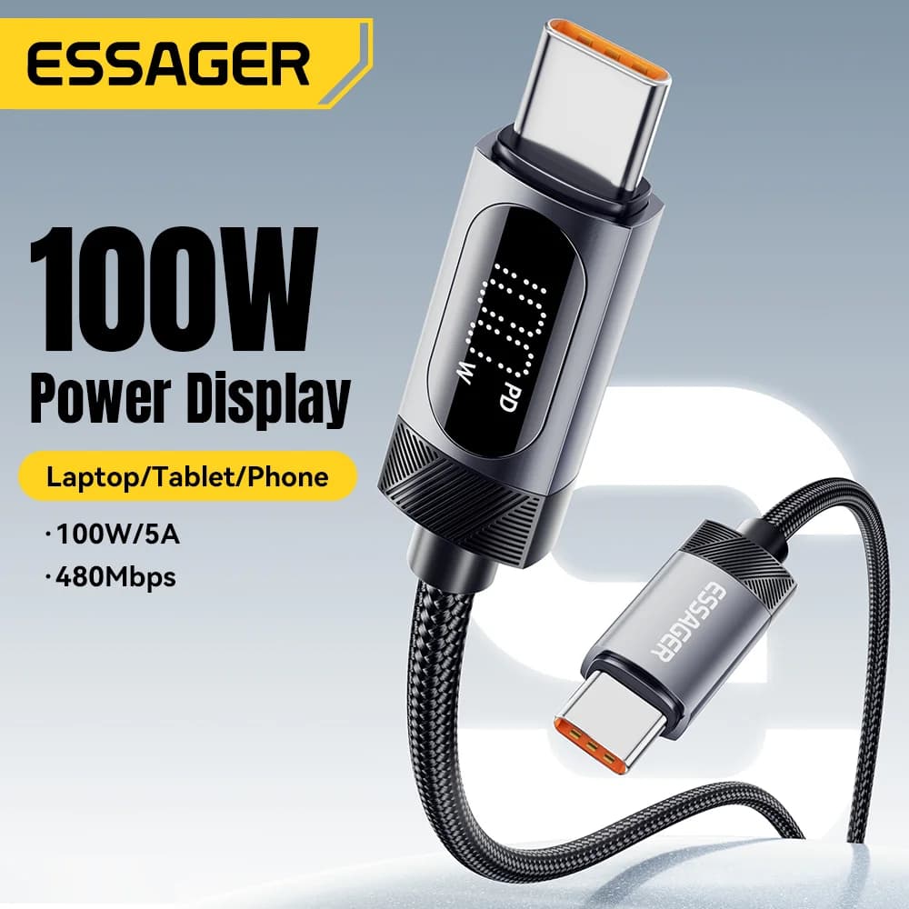 Кабель швидкої зарядки USB-C to USB-C 100W